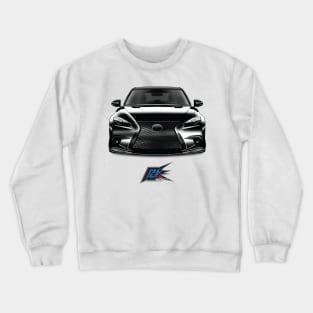 lexus is350 black Crewneck Sweatshirt